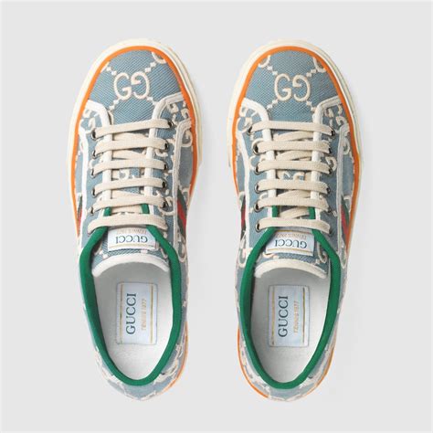 gucci sneakers dames bloemen|denim gucci sneakers.